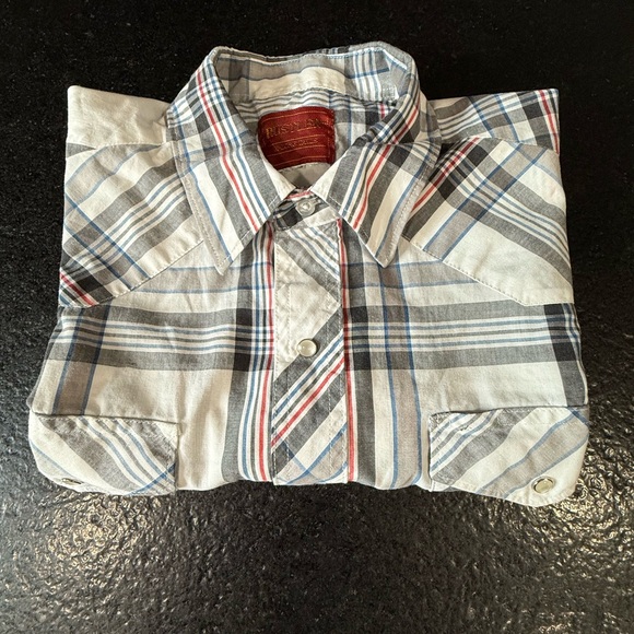 Rustler by Wrangler Western Pearl Snap Shirt – XL / XXL (XLong) - Picture 10 of 16